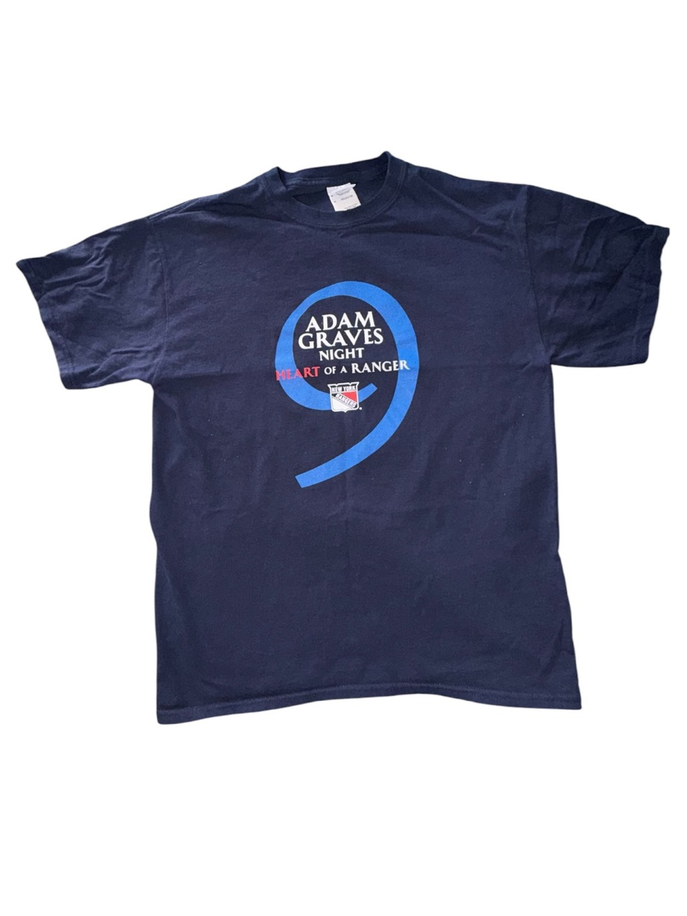 New York Rangers Adam Graves Night Navy Tee Size Medium